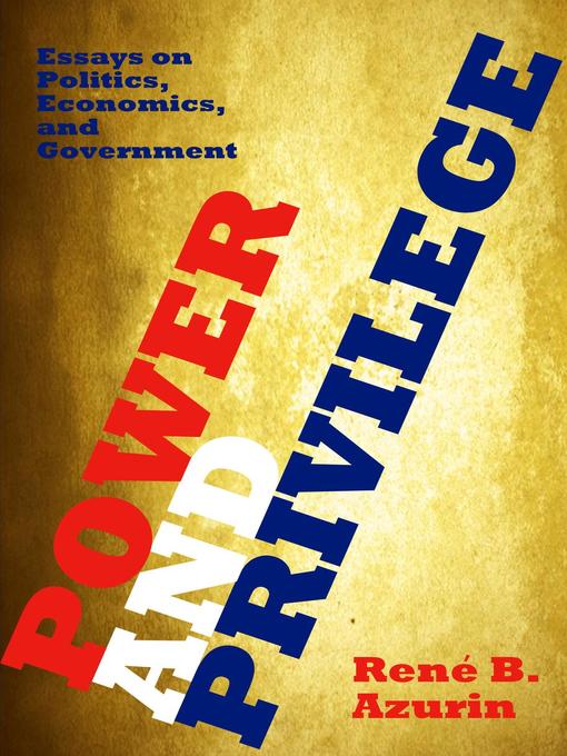 Cover image for Power and Privilege